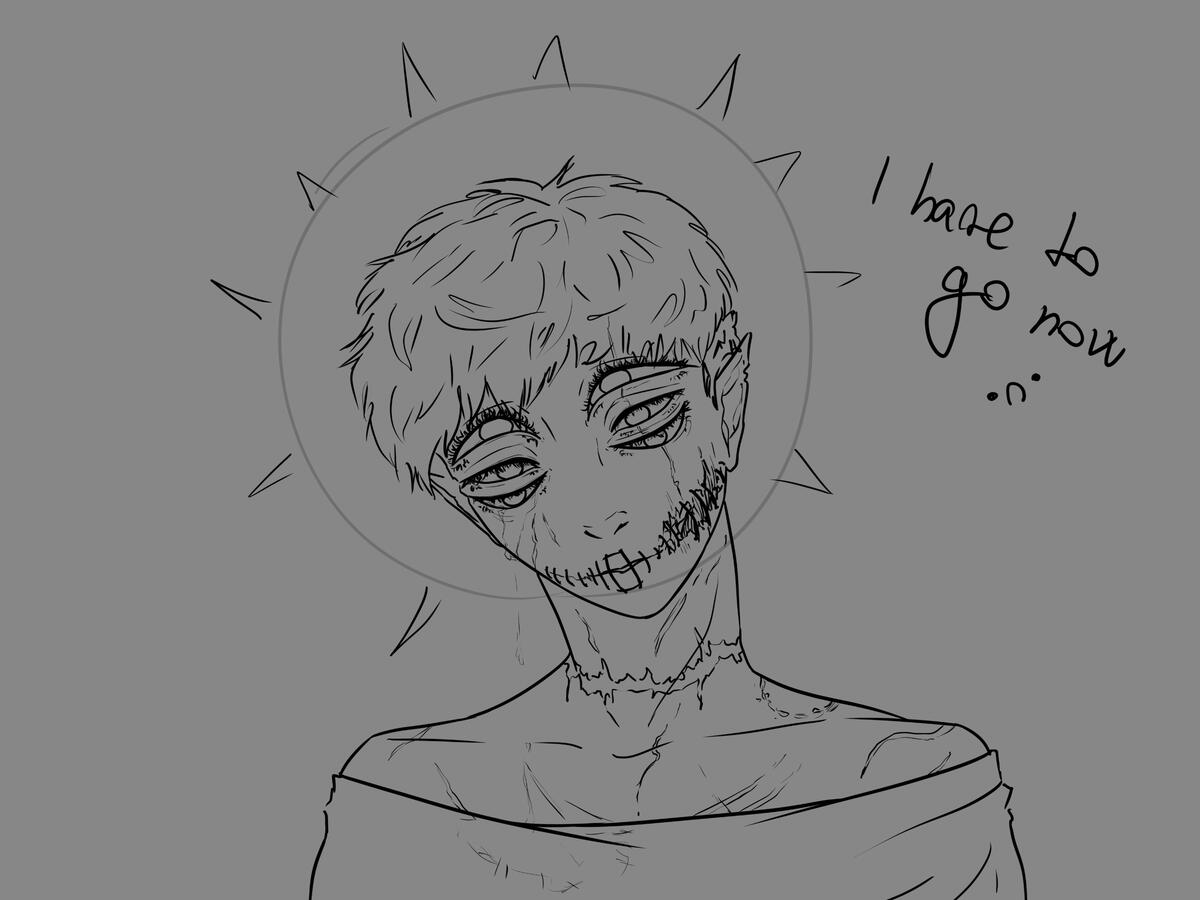 i got too worn out by trying to draw thin