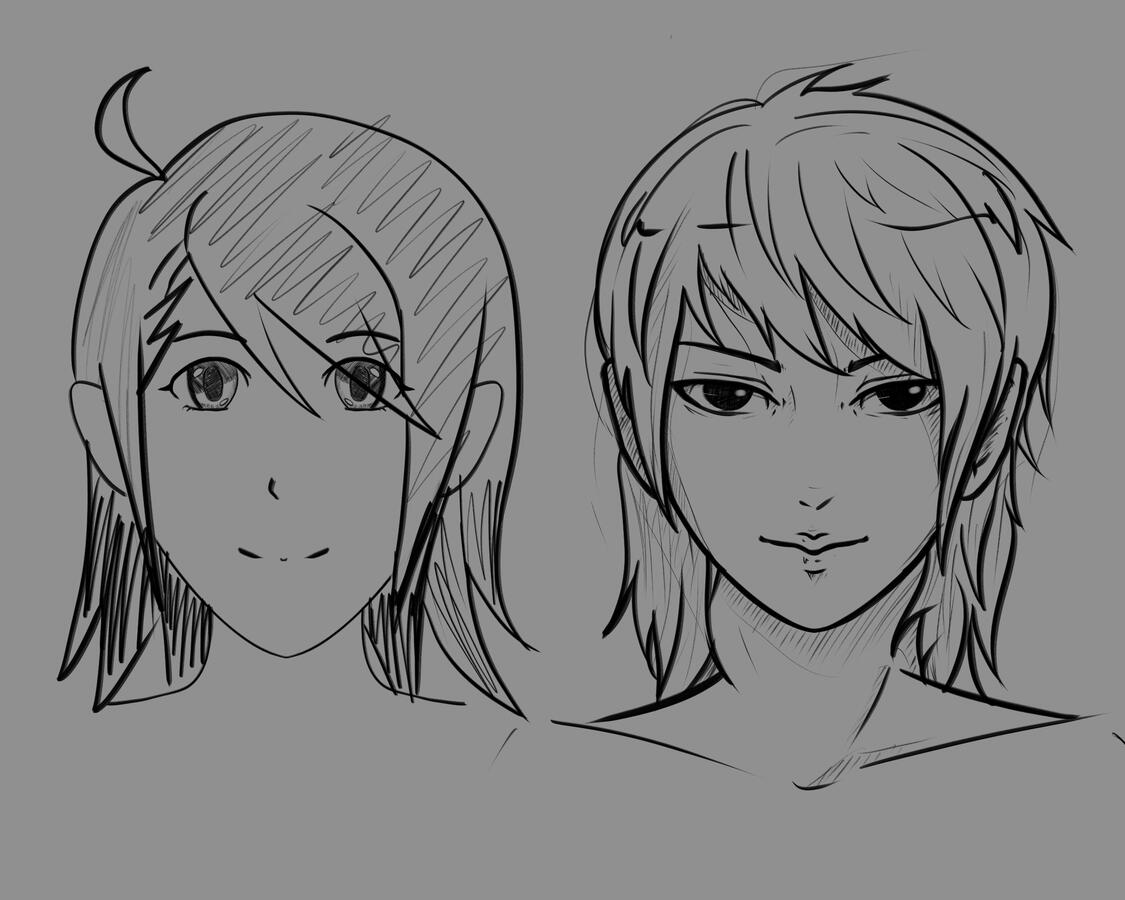 manga tutorial vs freehand