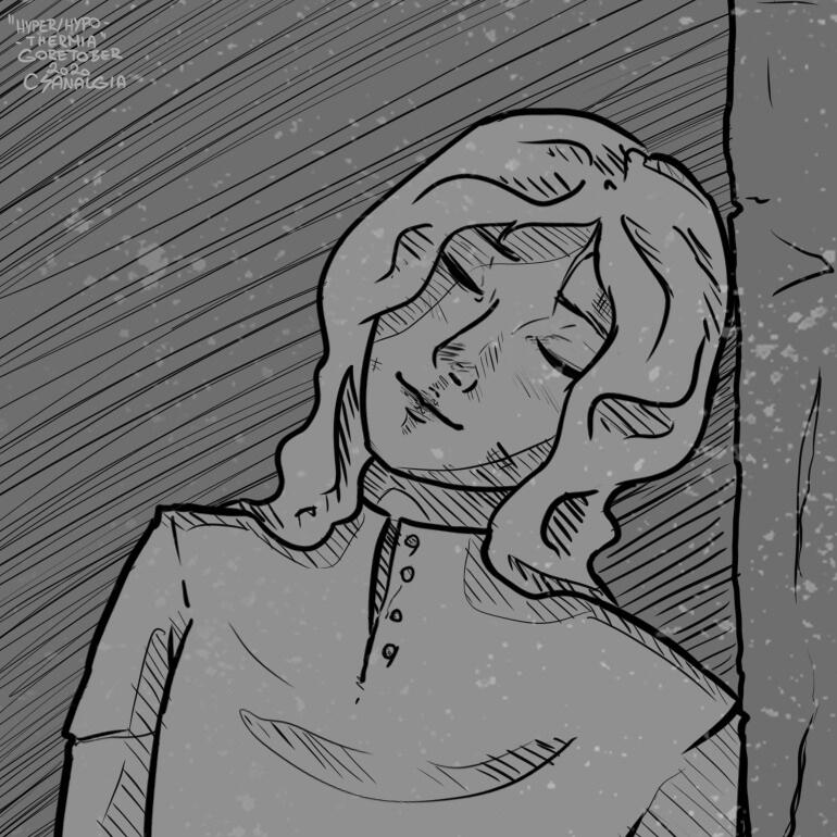 inspired by little match girl originally drew the whole body, but i did not like it; no.16: hyper/hypothermia