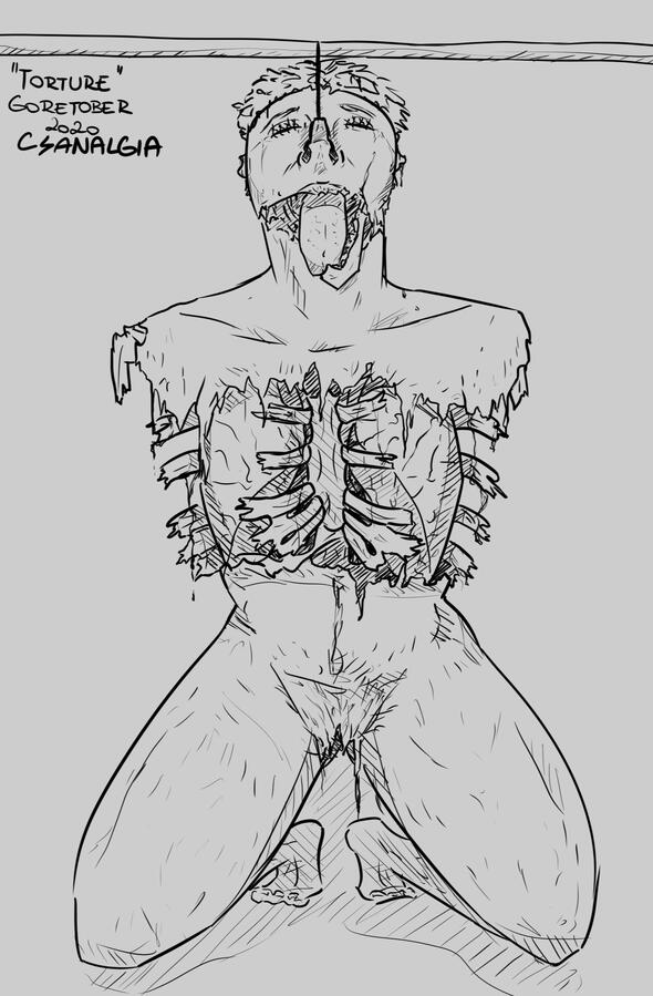 do you think he's in pain? i wonder. no.7: torture