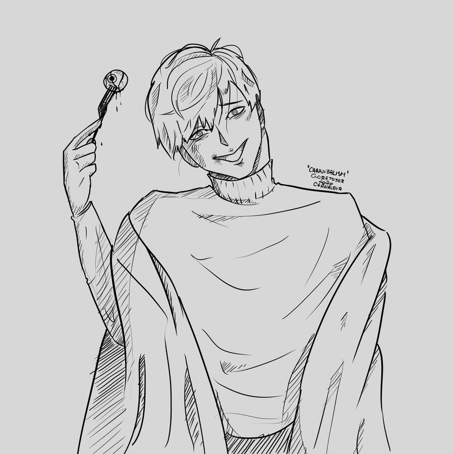 he just likes your eyes; no.17: cannibalism