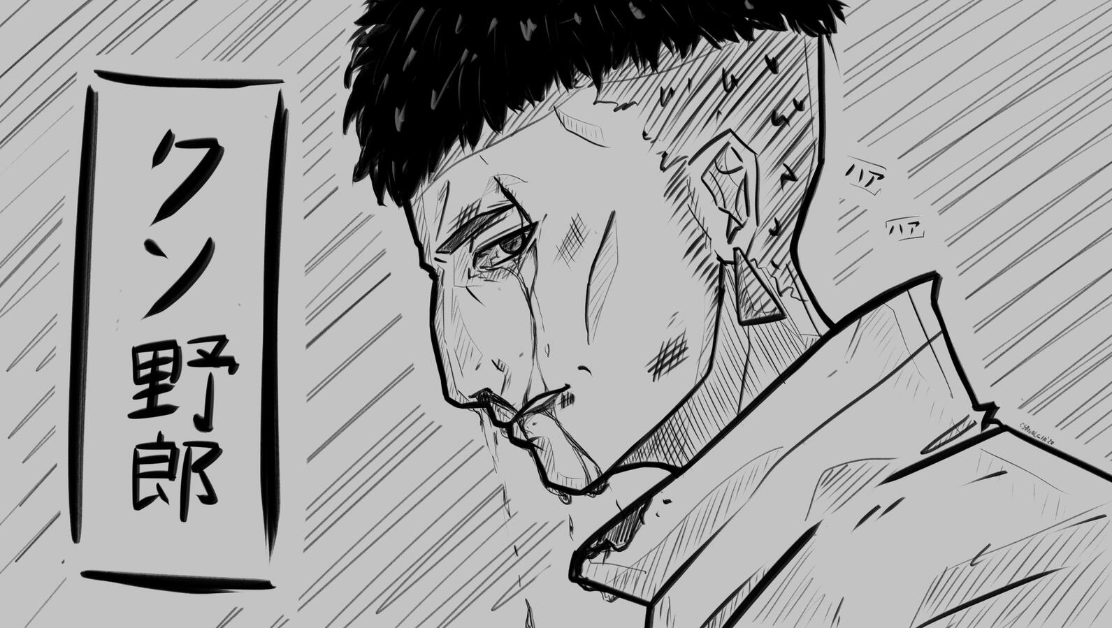 kusoyaro; i'll get a hang of these eventually. i love drawing them though