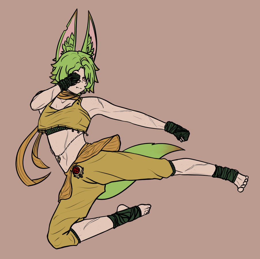 abriza; tighnari's distant cousin oc