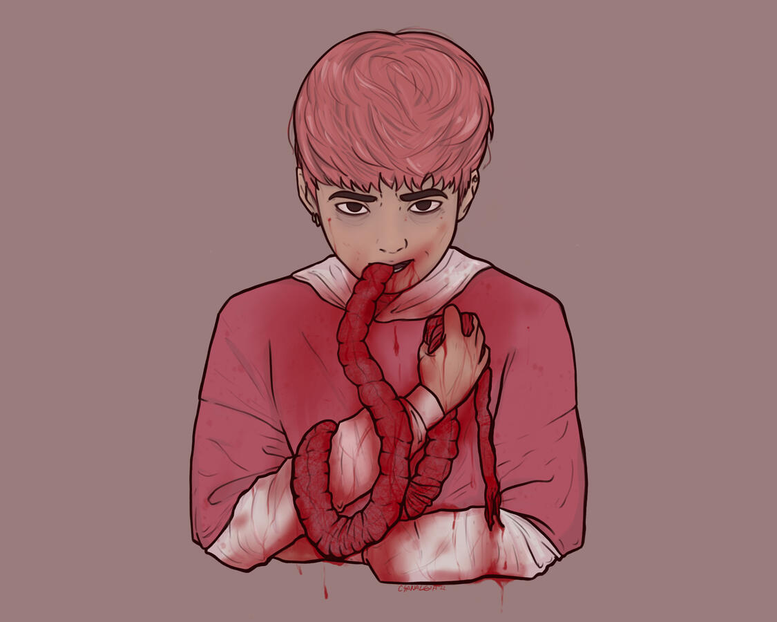 day 1: gore vomit ; something something criticism of kbeauty standards, and ED